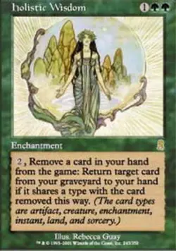 1x Holistic Wisdom Light Play MTG Magic - Kid Icarus - - Image 1