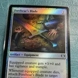 Forebear's Blade Commander Masters Uncommon 0384 Foil NM MTG - Image 3