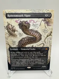Rottenmouth Viper - Extended Art BLB NM MTG - Image 1