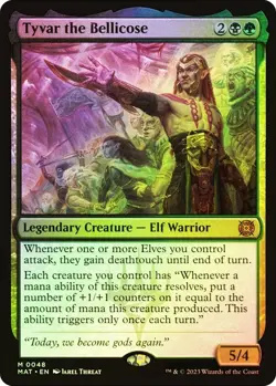 MTG FOIL Tyvar the Bellicose - March of the Machine: The Aftermath #048 edh - Image 1