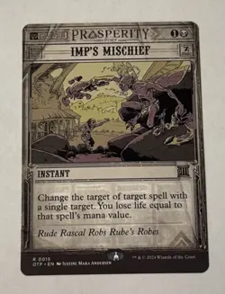 MTG Imp's Mischief - Outlaws of Thunder Junction: Breaking News LP - Image 1