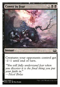 Cower in Fear Modern Masters 2017 MTG - NM+ Mythic Relics - Image 1