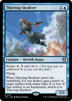 Thieving Skydiver [Outlaws of Thunder Junction Commander] Magic MTG - Image 1