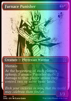 MTG Furnace Punisher (291/530) Phyrexia All Will Be One LP FOIL - Image 1