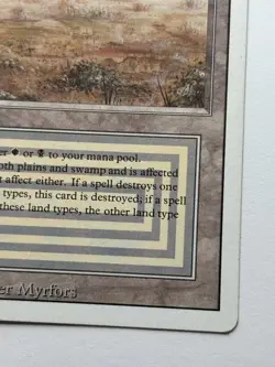 Scrubland Revised Edition Rare - MTG Magic The Gathering LP - Image 5