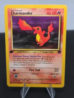 Pokemon TCG Charmander Team Rocket 1st Edition 50/82 LP - Image 1