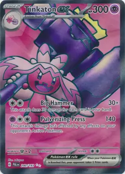 NM-Mint Tinkaton ex - 240/193 - Ultra Rare Pokemon Paldea Evolved - Image 1