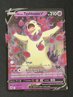 Pokemon SWSH10: Astral Radiance #053/189 Ultra Rare Hisuian Typhlosion V - Image 1