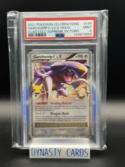 Garchomp C LV.X 145/147 Platinum Supreme Victors Pokemon Celebrations PSA 9 - Image 1