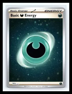 💥 Pokemon TCG Darkness Energy Cosmos Holo SVE 007 Pokemon 151 w/ Swirl 🌀 - Image 1