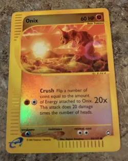 2003 Pokemon Aquapolis Onix Reverse Holo #98/147 - Image 1
