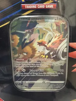 Pokemon Crown Zenith Galarian Zapdos Tin Brand New Factory Sealed Crown Zenith - Image 2