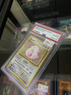 1996 POKEMON BASE SET JAPANESE #113 CHANSEY-HOLO PSA 10 - Image 1
