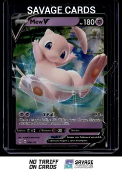 2020 Pokemon Sword & Shield - Darkness Ablaze French Mew V #069/189 - Image 1