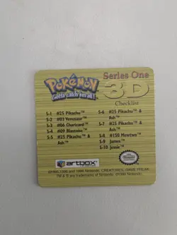 Pokemon Action Flipz - Series One - Artbox - 3D Jessie S-10 GOLD - Image 2