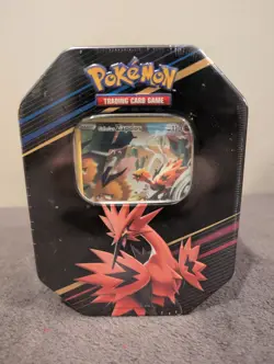 Pokemon TCG Galarian Zapdos Crown Zenith Tin Brand New and Sealed - Image 1