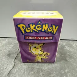 Vintage Pokemon Deck Box Pikachu & Mewtwo ZAP Empty Deck Box Only 1999 - Image 1