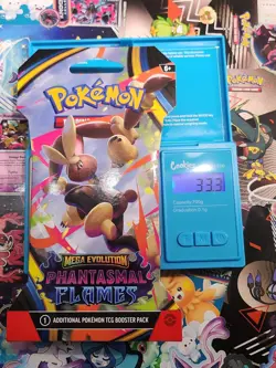 VERY HEAVY! 33.3g Phantasmal Flames Pokemon TCG Sleeved Booster Pack (SEALED)✅ - Image 1