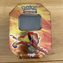 Pokemon 2007 Holiday Infernape Lv.x Diamond and Pearl Empty Tin - Image 1