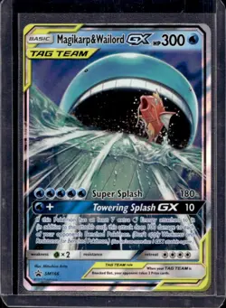 2016-19 Pokemon SM Black Star Promos Magikarp & Wailord Tag Team #SM166 - Image 1