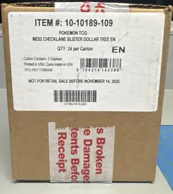 Pokemon ME02 Phantasmal Flames Checklane Blister Case 24ct Dollar Tree Sealed - Image 2