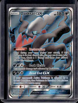 2017 Pokemon Sun & Moon Burning Shadows Darkrai GX #139/147 - Image 1
