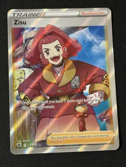 2022 Pokemon TCG Zisu Full art Trainer Astral Radiance #189/189 Near Mint! - Image 1
