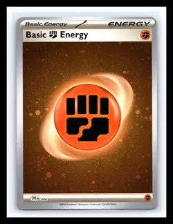 💥 Pokemon TCG Fighting Energy Cosmos Holo SVE 006 Pokemon 151 w/ 2 Swirls 🌀 - Image 1