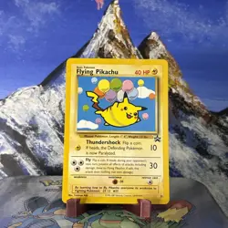 Flying Pikachu - 25/53 Pokemon WOTC Promo - Regular HP / Damaged - Image 1
