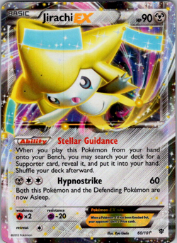 Jirachi EX - 60/101 - Pokemon 2013 Plasma Blast Ultra Rare Holo - MP - Image 1