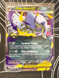 POKEMON MEGA EVOLUTION MEGA ABSOL EX 086/132 FULL ART DOUBLE RARE HOLO NM - Image 1