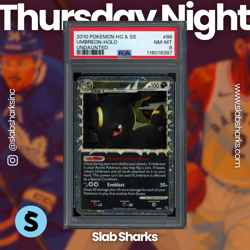 2010 POKEMON HEARTGOLD & SOULSILVER UNDAUNTED #86/90 UMBREON PSA 8 - Image 1