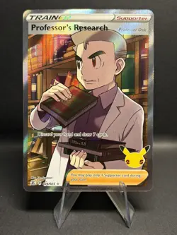 Pokemon 25th Anniversary Celebrations Professors Research Full Art 24/25 NM - Image 1