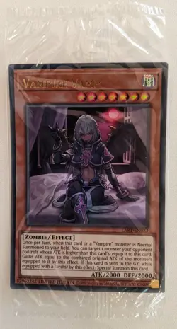 YuGiOh Vampire Vamp Ultra Rare LART-EN033 Lost Art Promo Sealed - Image 1