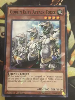 Yugioh: Goblin Elite Attack Force - BP03-EN017 Shatterfoil Rare 1st Edition NM - Image 1