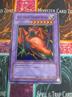 Yu-Gi-Oh! Twin-Headed Thunder Dragon MRD-120 Super Rare OG Unlimited MP a1/ - Image 1
