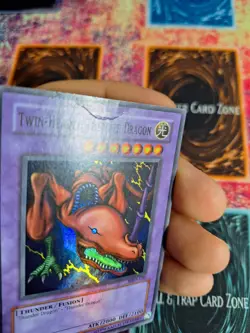 Yu-Gi-Oh! Twin-Headed Thunder Dragon MRD-120 Super Rare OG Unlimited MP a1/ - Image 3