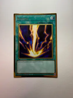 Yugioh - Raigeki - Gold Rare - 1st Edition - MGED-EN038 - LP - Image 1