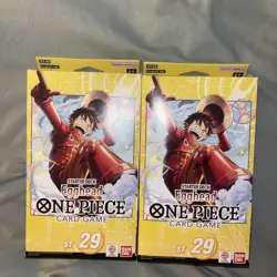 One Piece TCG: Egghead ENGLISH Starter Deck ST-29 SEALED NEW LOT OF 2 - Image 2