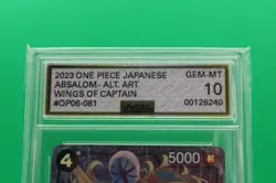 2022 One Piece Japanese Edward Newgate Alt Art Paramount War OP02-004 AGS 9.5 - Image 2
