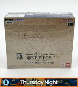 ONE PIECE TCG EB-02 ENGLISH EXTRA ANIME 25TH COLLECTION SEALED BOOSTER BOX - Image 1