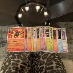 Pokemon TCG Surging Sparks lot of 13 cards. NM. Uncommon. Common - Image 1