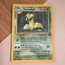 Pokemon TCG Victreebel Holo Rare Unlimited Jungle Card 14/64 Vintage LP - Image 1