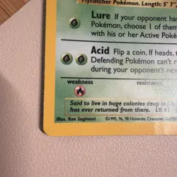 Pokemon TCG Victreebel Holo Rare Unlimited Jungle Card 14/64 Vintage LP - Image 2