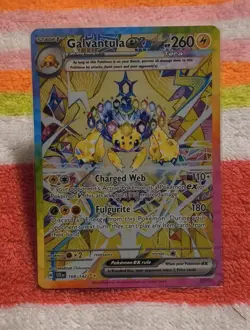 Pokemon Galvantula EX TCG Card Stellar Crown Holo 168/142 Sv07 - Image 1