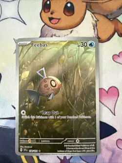 Feebas Illustration Rare Surging Sparks 198/191 Pokemon Card TCG NM - Image 1
