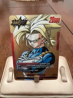 Dragon Ball Fusion World Trunks: Future SB02-001 Gold Manga Booster 02 Card - Image 1