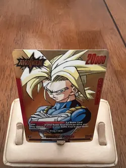 Dragon Ball Fusion World Trunks: Future SB02-001 Gold Manga Booster 02 Card - Image 2