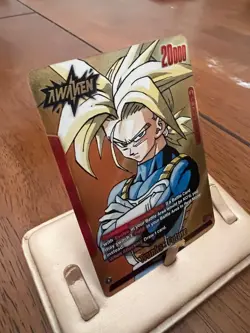 Dragon Ball Fusion World Trunks: Future SB02-001 Gold Manga Booster 02 Card - Image 4