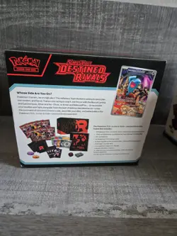 Pokemon Destined Rivals Elite Trainer Box Opened No Cards - Image 2